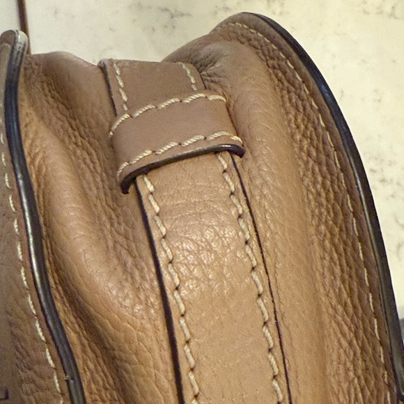 Chloe Brown Crossbody Bag with Gold Accents - Picture 13 of 15